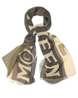 SHOP THE KHAKI GOD SAVE MCQUEEN SILK SCARF